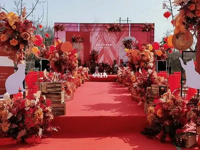 婚礼现场  #登封市婚庆公司  #登封市婚礼策划 #红色系婚礼布置