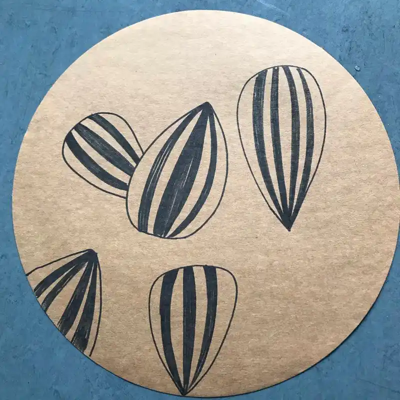 瓜子写生线描儿童画|超级简单77步骤图 超级简单的瓜子哟~步骤图是