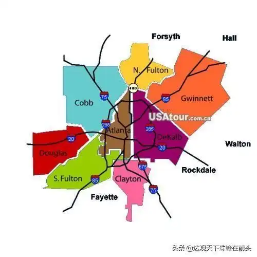 美国亚特兰大地图(一)
