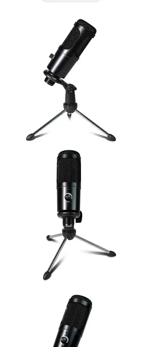 麦克风电脑笔记本usb电容麦 k歌游戏直播话筒 网课语音录屏 音量开关