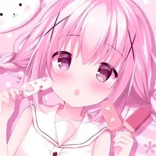 少女心动漫女生头像粉色系可爱图片