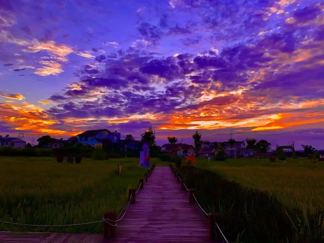 如果有一天,有人给你发漂亮的 晚霞照片搜 ,不要说好看