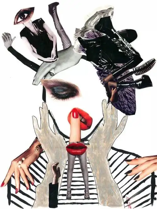 玩不腻的拼贴艺术 | 拼贴结合服装设计,这个创意还能再玩一百年不过时