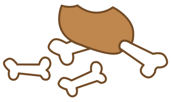 卡通鸡腿简笔画集骨头简笔画彩色步骤骨头简笔画鸡腿简笔画怎么画鸡腿