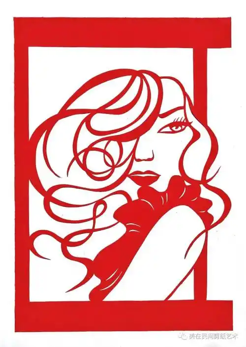剪纸灵魂有香气的女子