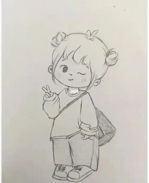 画个简笔画  #漫画人物 ,特别简单,易学哟