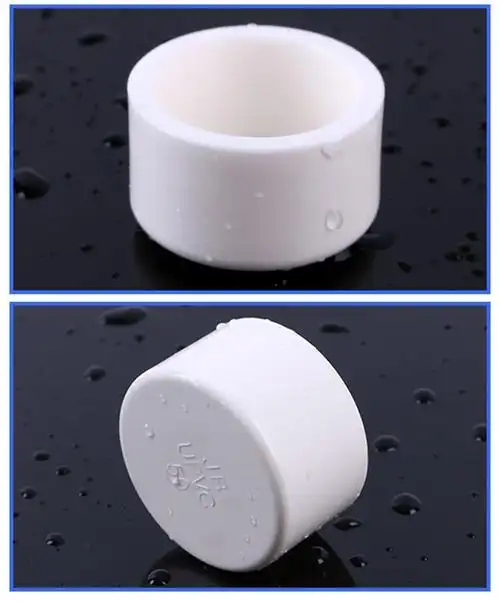 厂家直销亚洪pvc管件 国标upvc堵头 给水管塑料封头 pvc堵帽