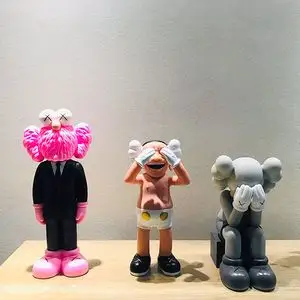 潮牌kaws岳敏君公仔手办玩具潮流潮玩家居桌面装饰摆件男女礼物