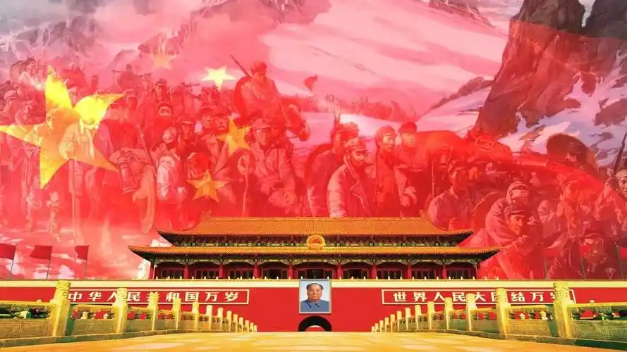 建党百年诗词朗诵背景视频素材