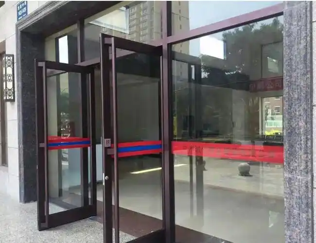 商场地弹门_自动地弹簧门_玻璃地弹门