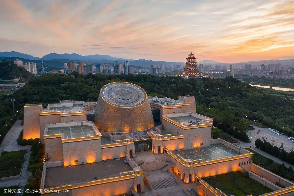 宝鸡市青铜器博物馆古建筑塔