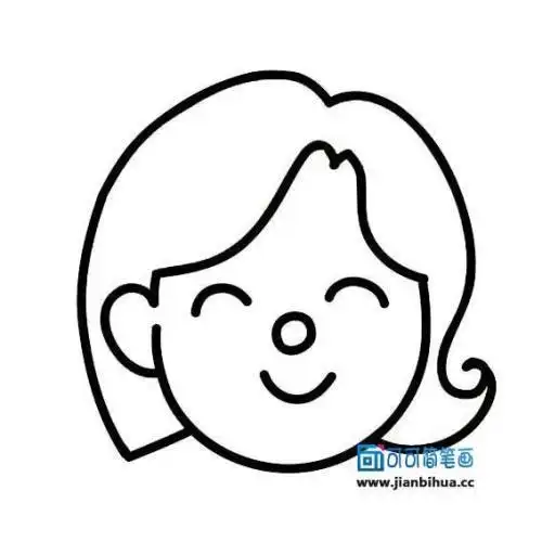 美术课人物头像简笔画