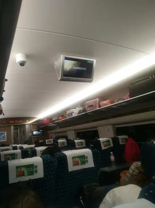 返家的动车车厢