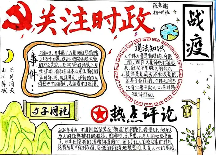 湛江一中培才学校初二年级道德与法治学科成功举办时政新闻简报制作