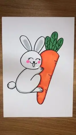 小白兔简笔画学起来呀简笔画教程简笔画教程文化小兔子简笔画画法步骤