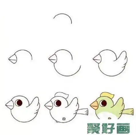 鸟的画法儿童简笔画