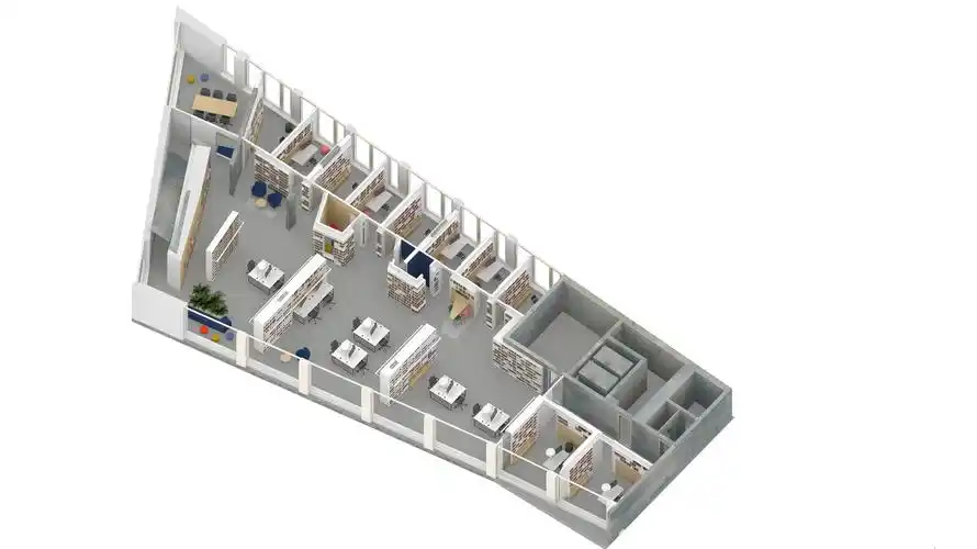 suhrkamp verlag 出版社办公室 / kinzo,俯视图