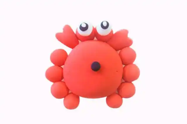 儿童粘土教程怎么用粘土简单做立体螃蟹步骤图解