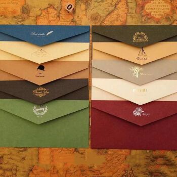 随机图案(1信封 2信纸 封口贴)