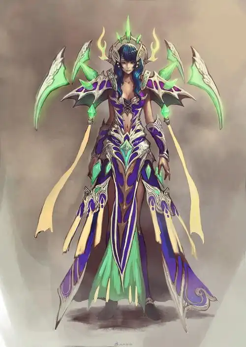 中国风唯美游戏人物原画插画合辑 - 原画插画 - 人人素材社区