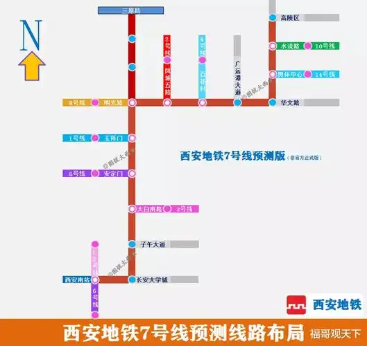 西安地铁7号线又开始调整了