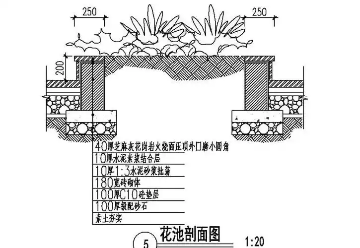 旱喷,园路及花池节点大样图设计-园林景观节点详图-筑龙园林景观论坛