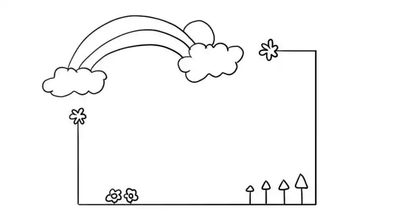 边框简笔画 边框的画法