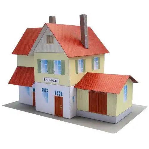 纸模型制作diy手工作业益智玩具房屋别墅房子小屋 3d立体建筑折纸