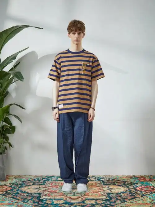 夏季新品hlaplus2022日系条纹t恤part9