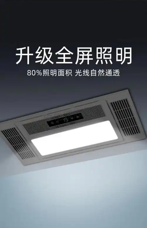新款浴霸风暖浴霸集成吊顶排气扇照明灯具一体五合一卫生间暖风机 三