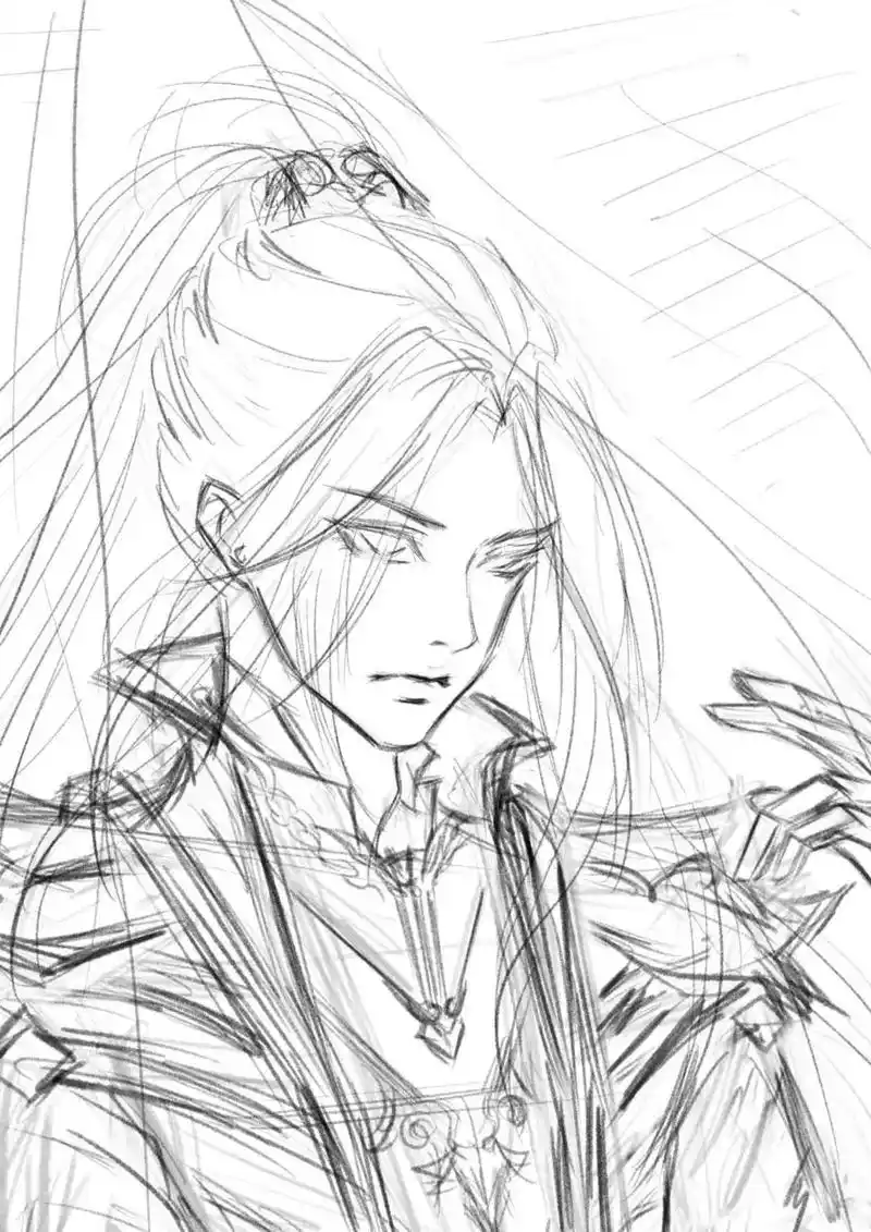 我感觉,这个线稿还可以再抢救一下 #唐三 #蓝银皇唐三 #二 - 抖音