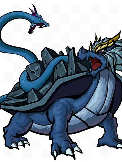 15416手绘矢量插画四大神兽玄武1541177208凤凰飞舞中国风古风神话