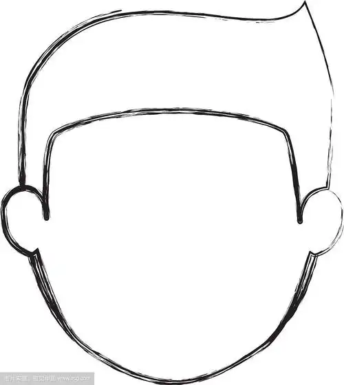 孤立的人头设计