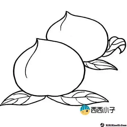 桃子的简笔画桃子的简笔画怎么画