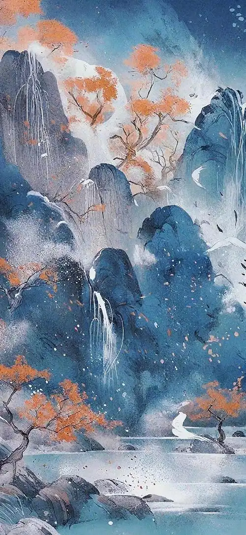 一期山水画壁纸323032333635好有意境美__财经头条