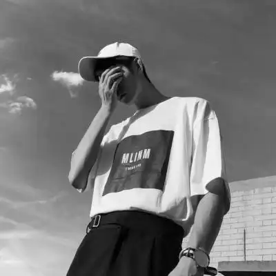 黑白头像深情男生霸气冷酷图片