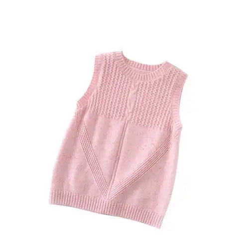 儿童羊绒背心女童马甲宝宝毛衣婴幼儿羊毛衫童装毛衣