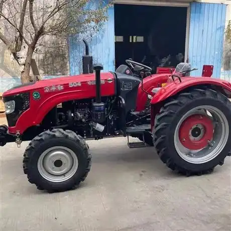 力王504拖拉机功率齐全多缸拖拉机水旱两用型四轮耕田机