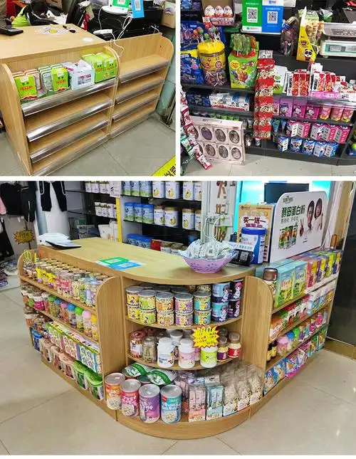 市便利店母婴店收银台现代小型木质转角多功能简约组合吧台90平台面0