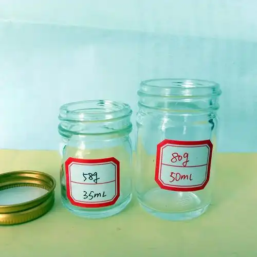 药膏瓶 冻疮膏玻璃瓶/果酱瓶35ml喜蜜瓶