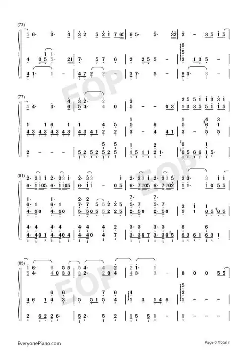 手心的蔷薇-初听让人感觉到爱情的甜蜜和温馨双手简谱预览6