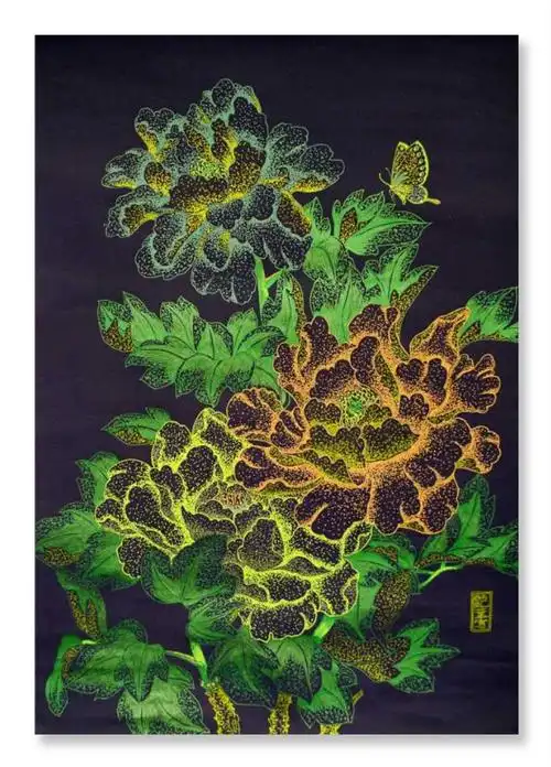 《 玉颜映月 》荧光笔画