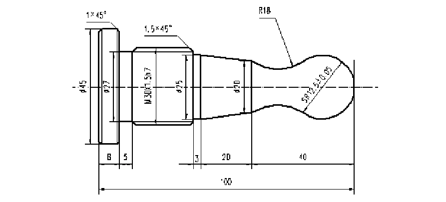 数控车加工图纸