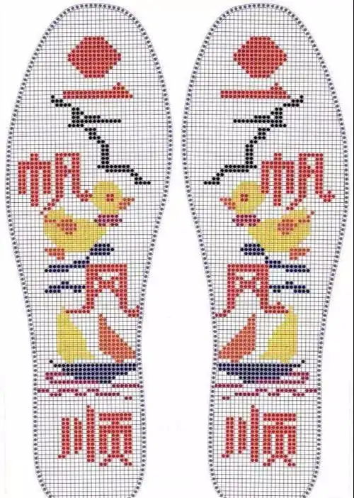 40款十字绣鞋垫图样,可收藏当作图纸,来看看你喜欢哪一款!