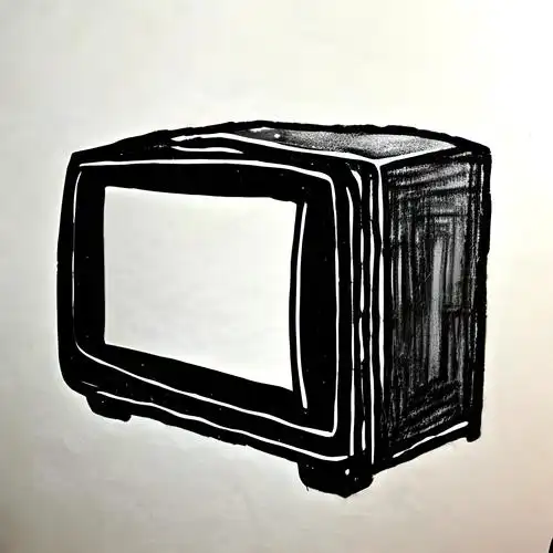 看电视简笔画 简单