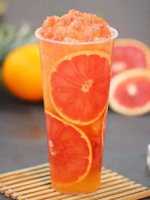 包邮好c冠红西柚果粒颗粒850g喜茶满杯红柚西柚果肉新鲜配方