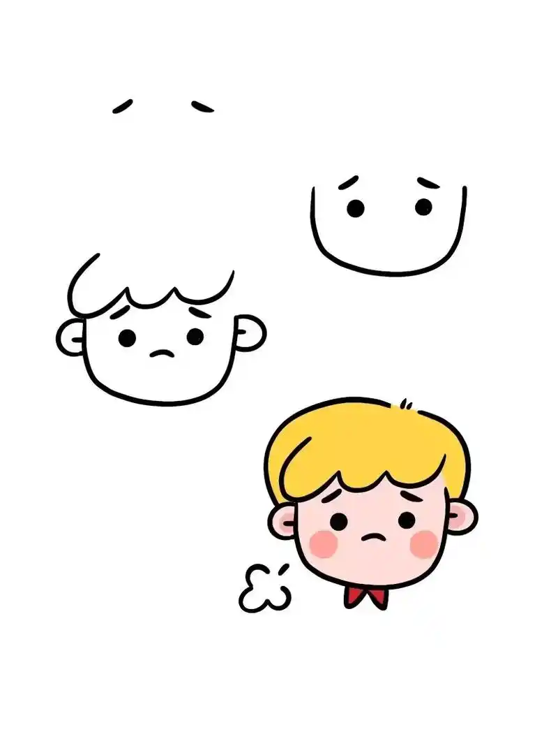 简笔画 "八"字摇身一变.关于"八"字的图形联想小男孩的眉 - 抖音