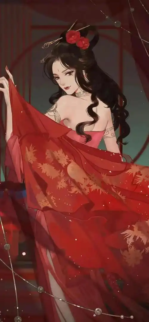 古风壁纸|妖艳美人插画壁纸_网易订阅