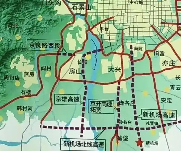 来了京雄高速北京段部分工程将在房山这里开工了