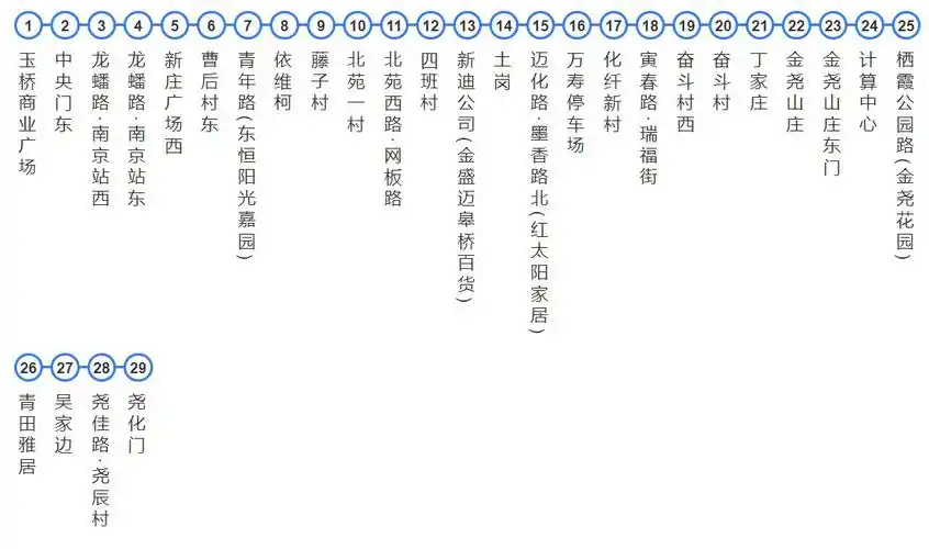 南京76路公交线路站点有哪些